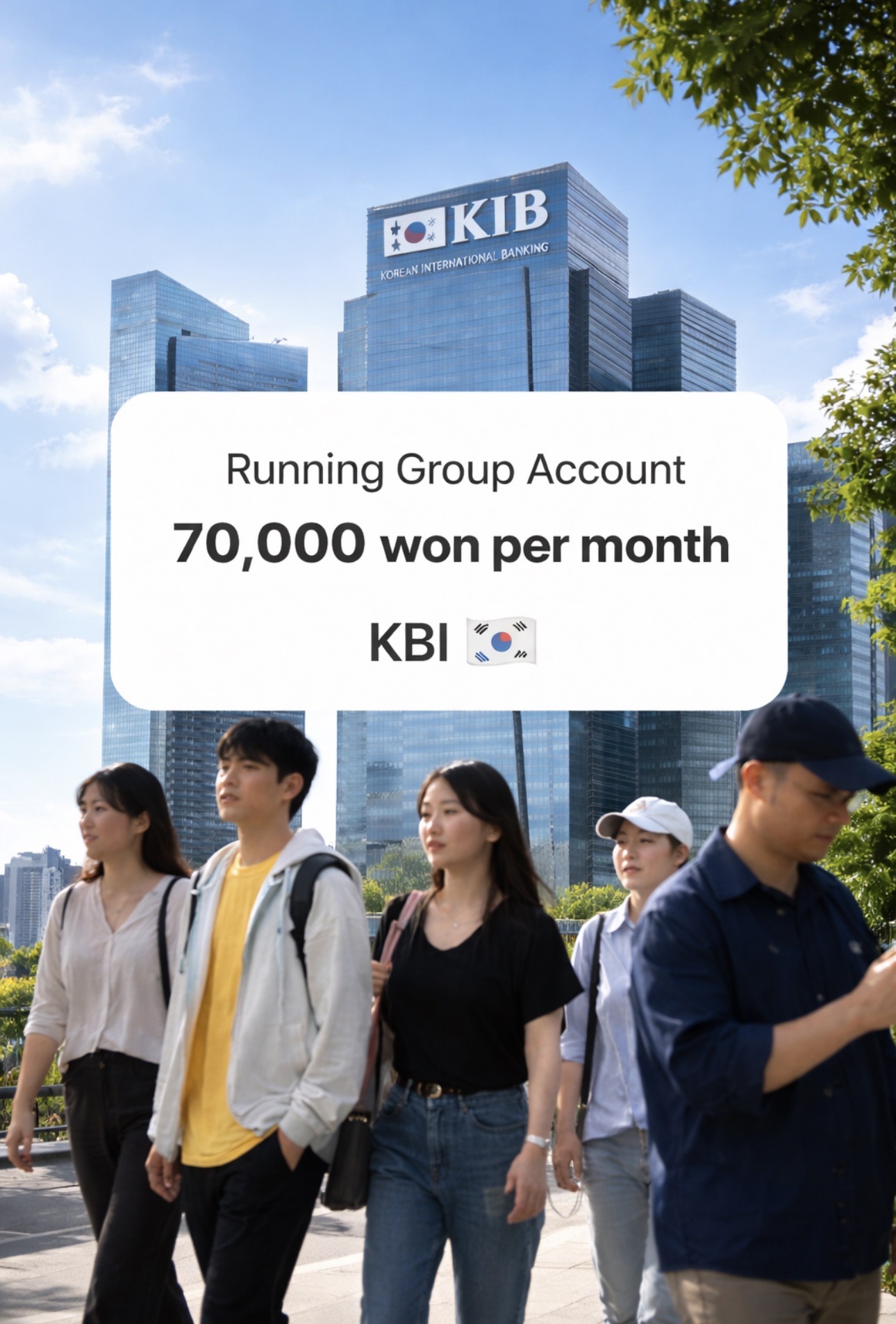 Running group account promotion